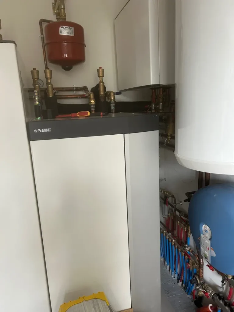 Installation Pompe à chaleur géothermie NIBE